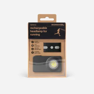 Monocle Rechargeable Headlamp for Running - Lightweight, Stylish, and High-Performing - 225 Lumens with Stepless Angle Adjustment and Lock Feature