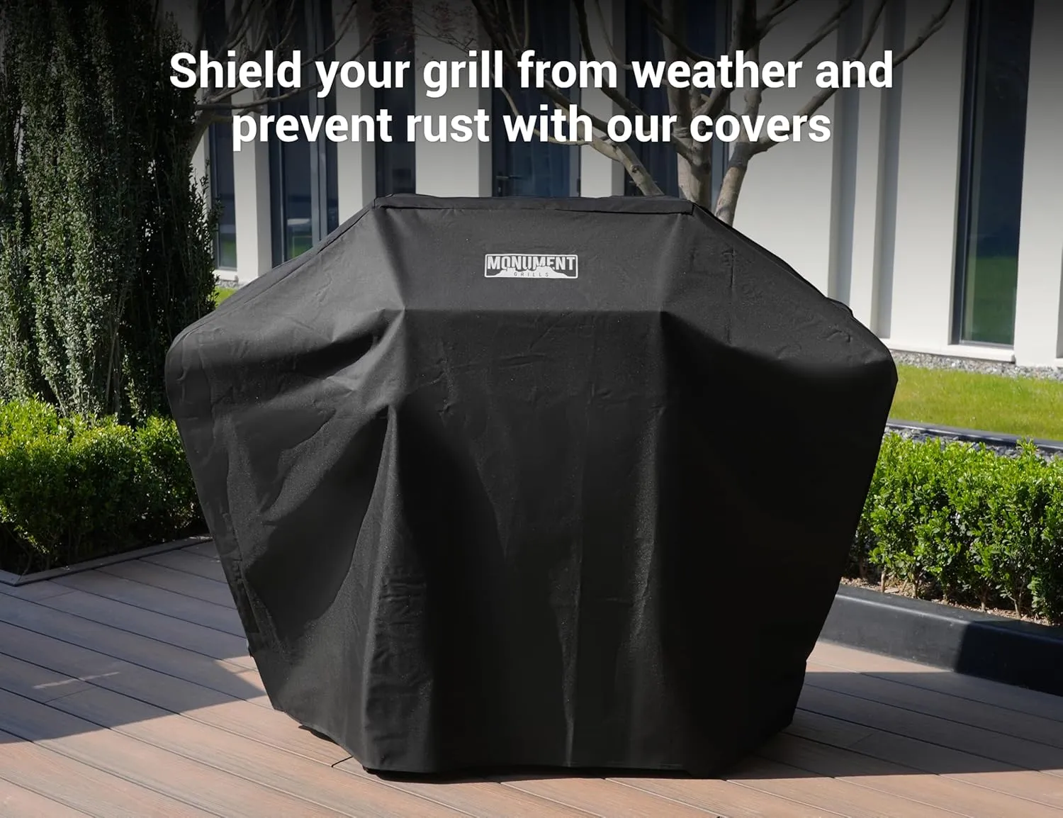 Monument Grills Larger 4-Burner Propane Gas Grills Stainless Steel with BBQ Cover(2 Items)