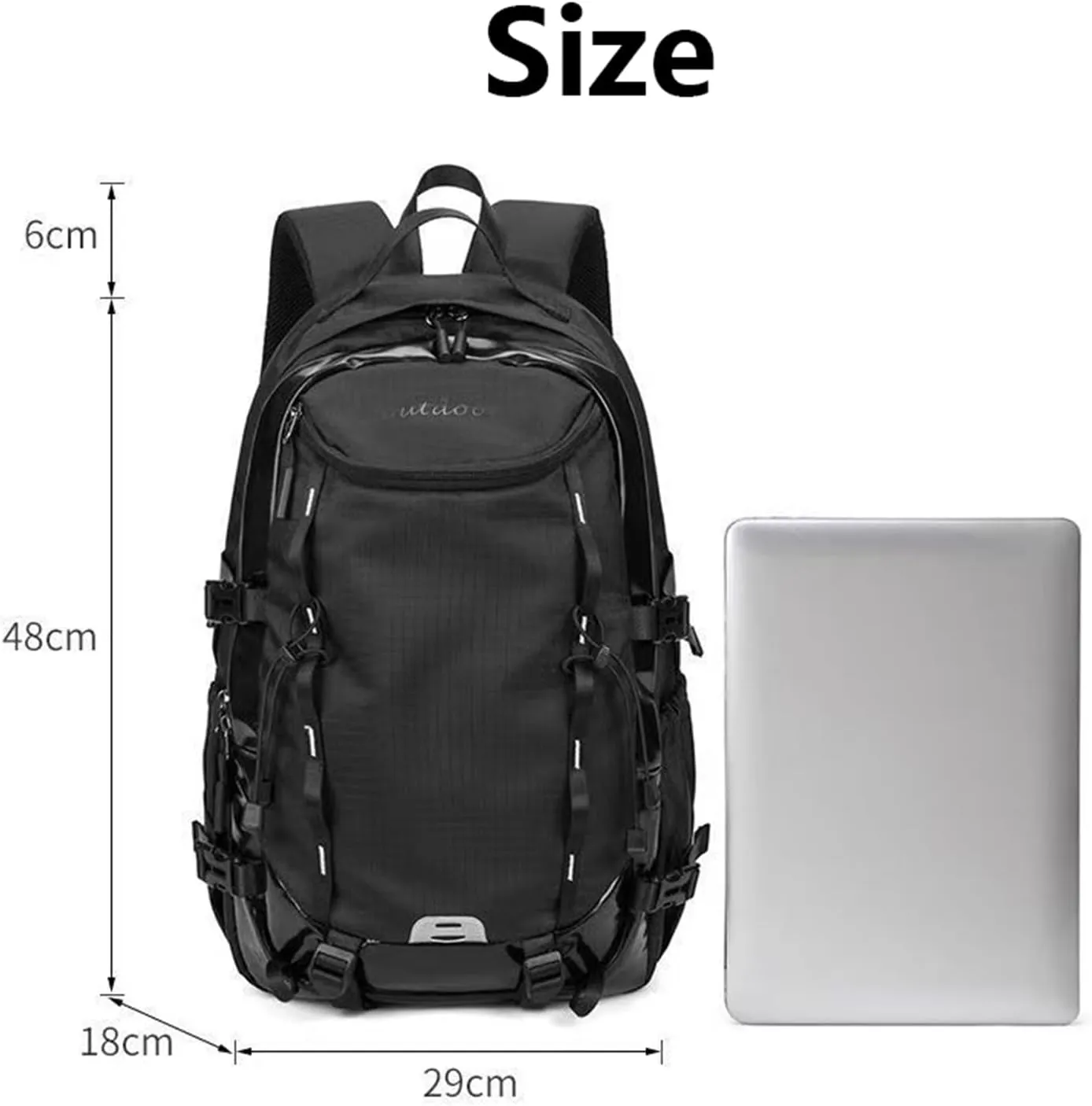 Mountaineering Backpack for Men 40L, Waterproof Outdoor Sport Backpack for Climbing Travel Hiking Cycling CampingTrekking (Orange,40L)