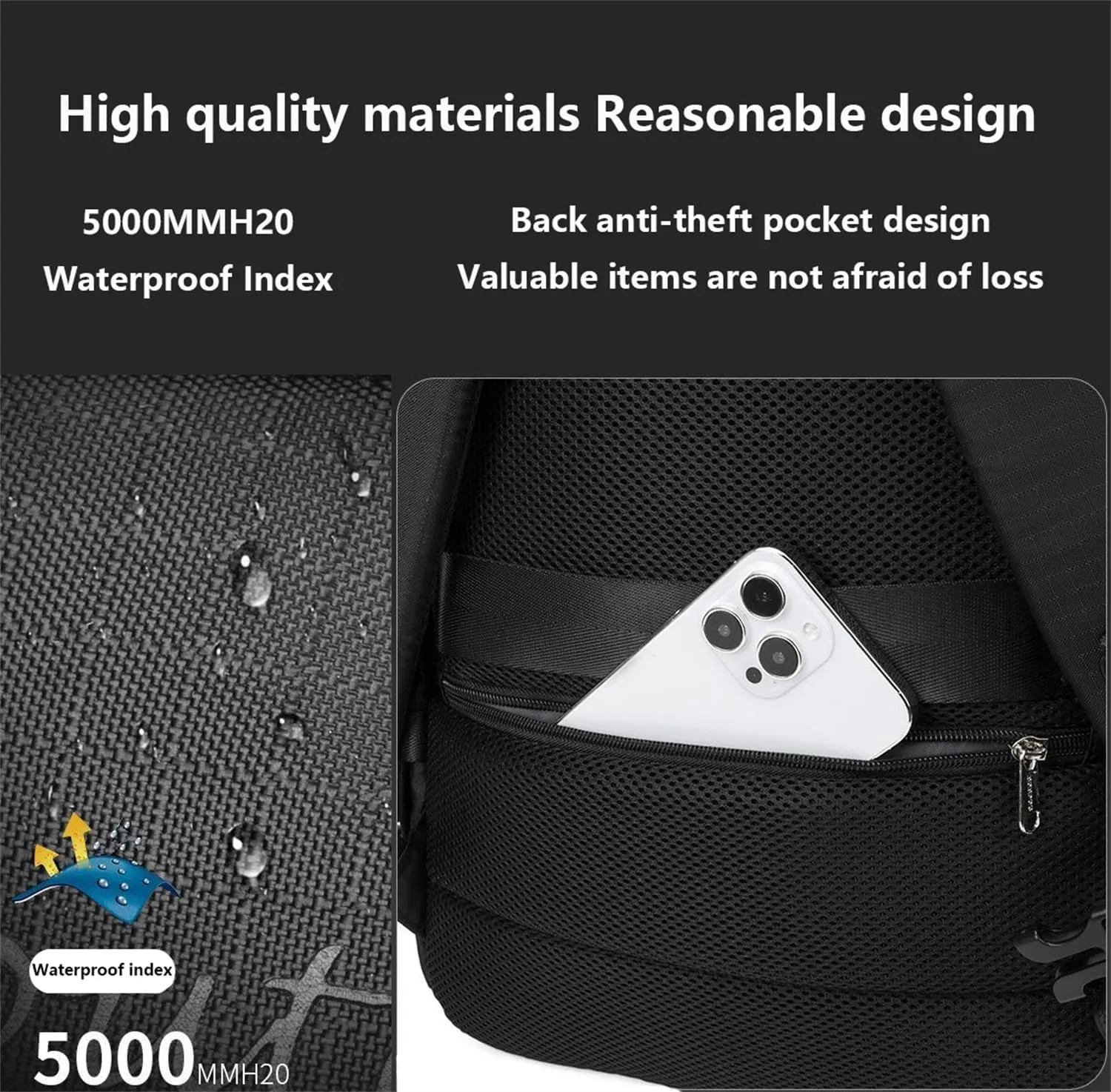 Mountaineering Backpack for Men 40L, Waterproof Outdoor Sport Backpack for Climbing Travel Hiking Cycling CampingTrekking (Orange,40L)