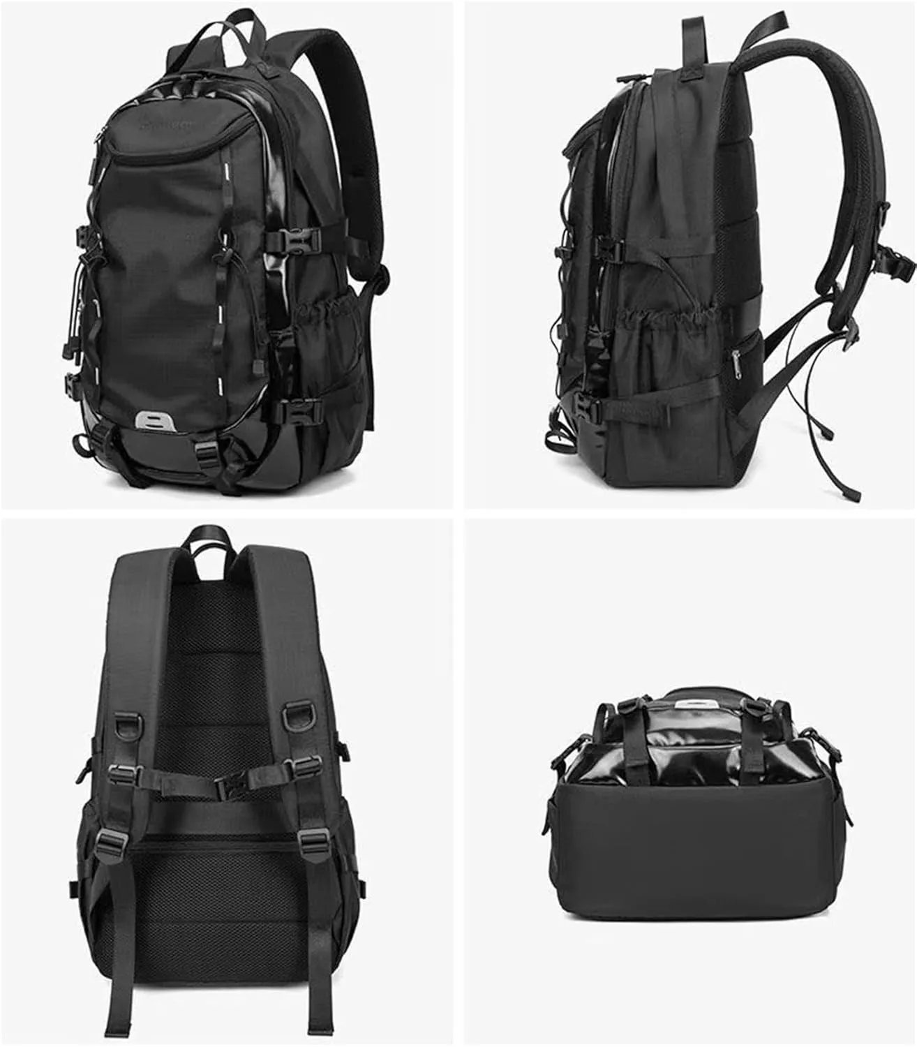 Mountaineering Backpack for Men 40L, Waterproof Outdoor Sport Backpack for Climbing Travel Hiking Cycling CampingTrekking (Orange,40L)