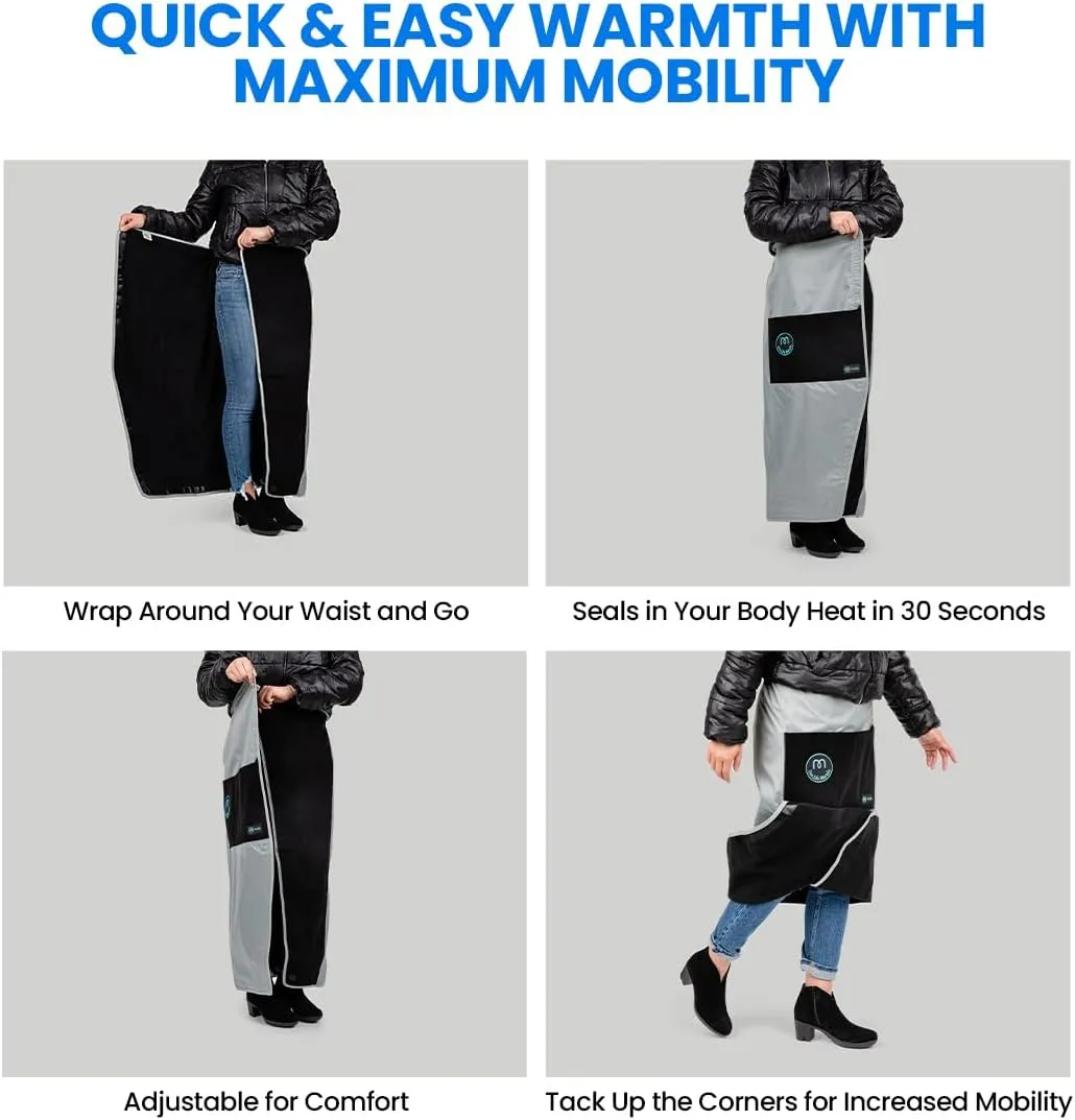 Mozy Wearable & Weatherproof Outdoor Blanket – Lower-Body Thermal Wrap for Superior Warmth