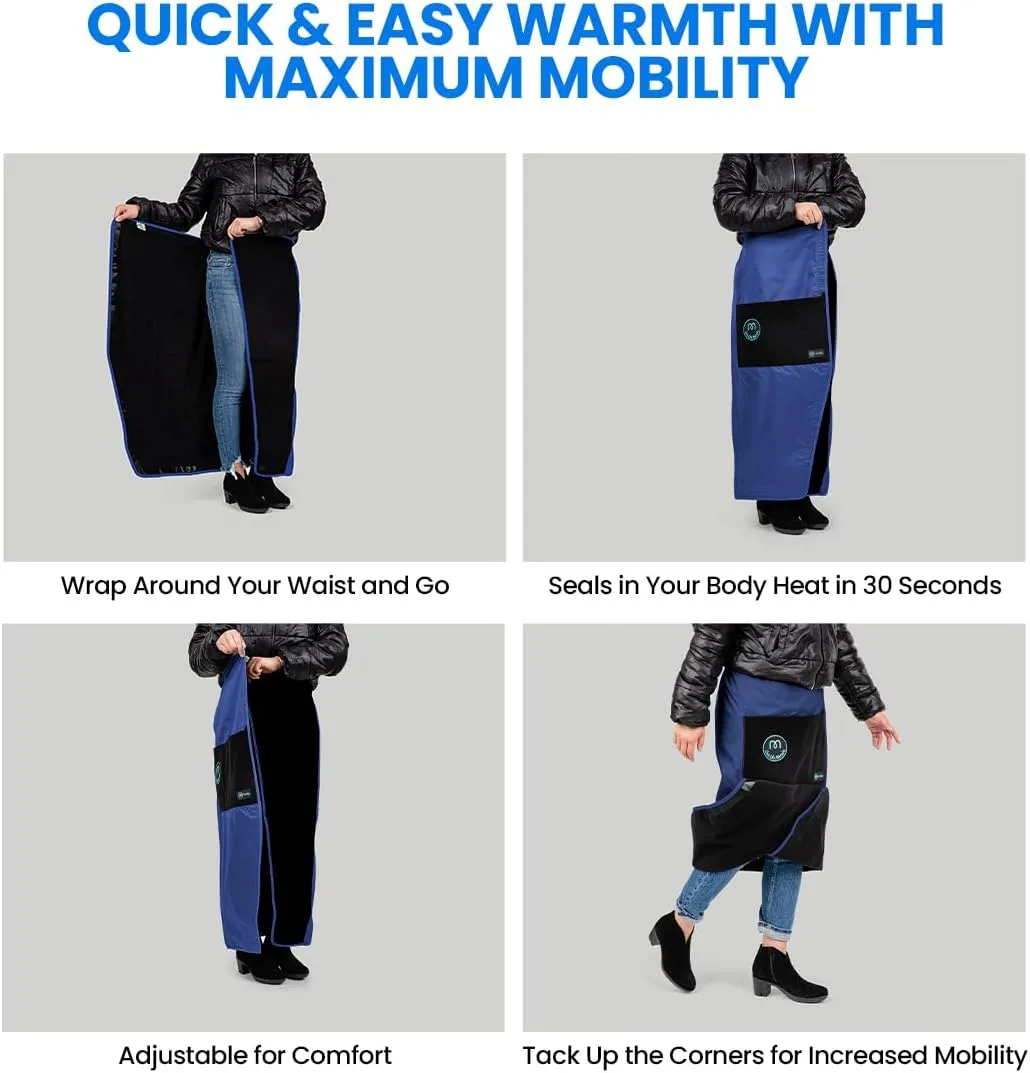Mozy Wearable & Weatherproof Outdoor Blanket – Lower-Body Thermal Wrap for Superior Warmth