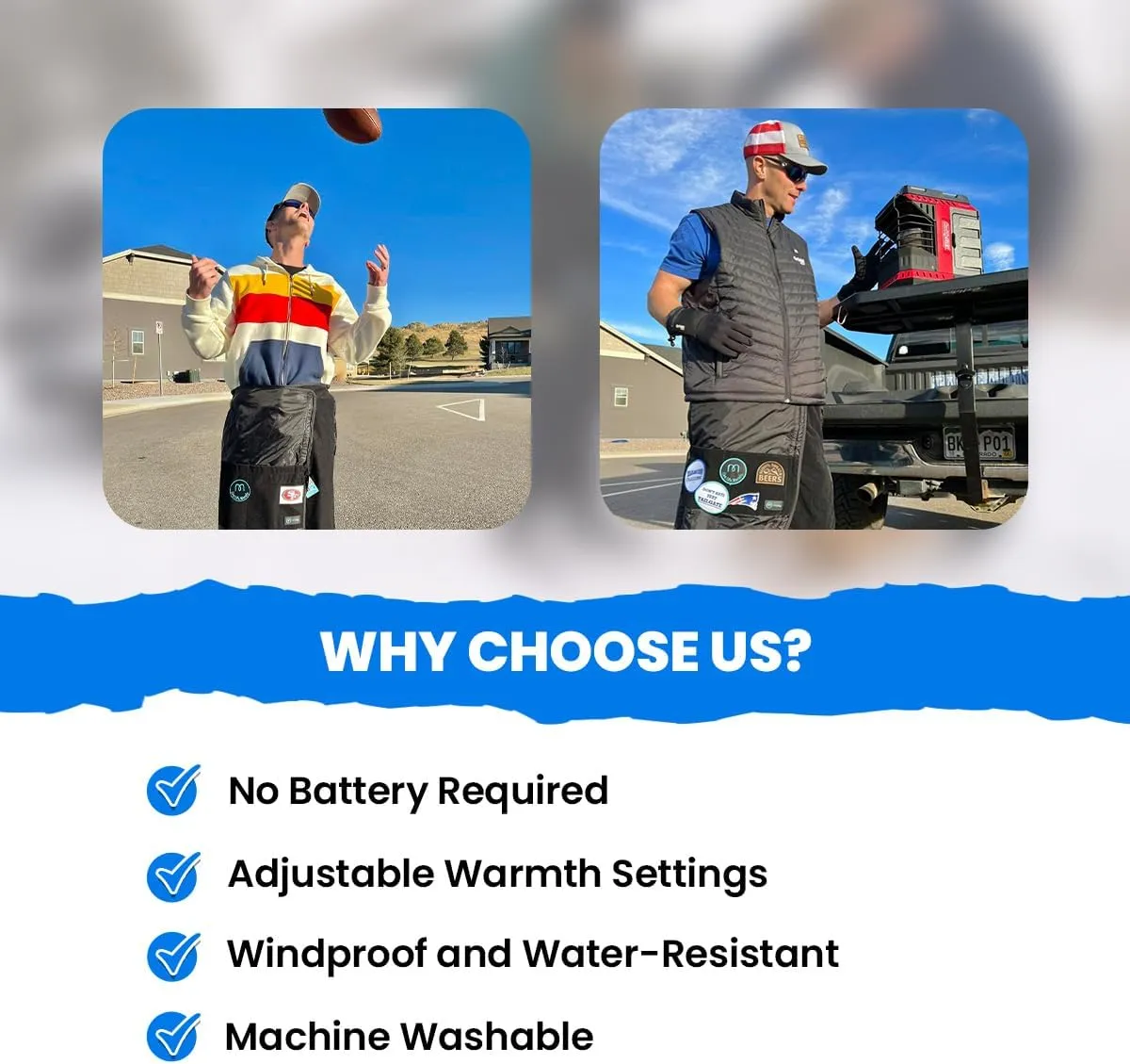 Mozy Wearable & Weatherproof Outdoor Blanket – Lower-Body Thermal Wrap for Superior Warmth