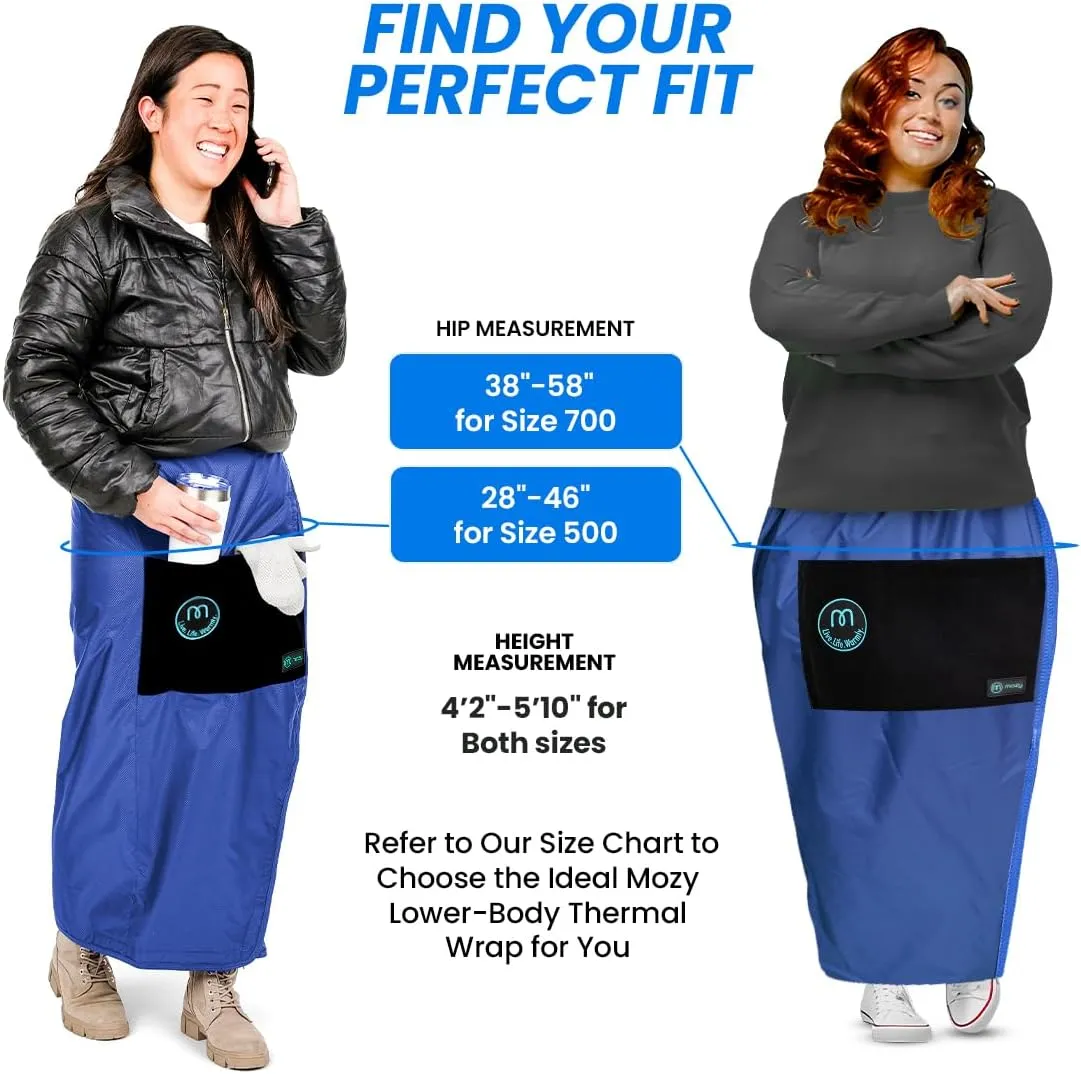 Mozy Wearable & Weatherproof Outdoor Blanket – Lower-Body Thermal Wrap for Superior Warmth