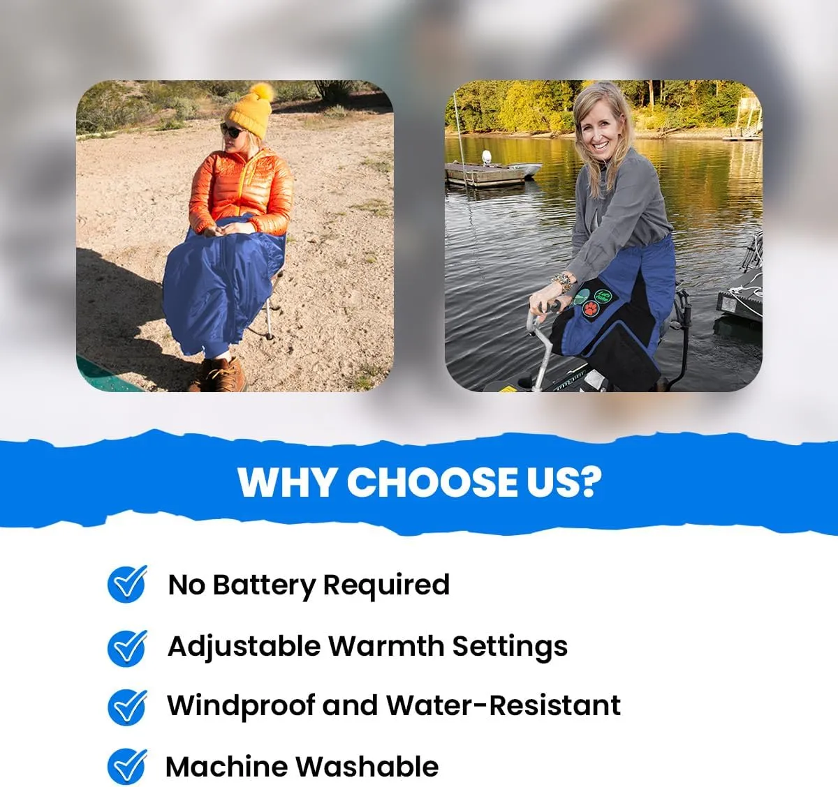 Mozy Wearable & Weatherproof Outdoor Blanket – Lower-Body Thermal Wrap for Superior Warmth