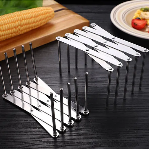 Multifunction Foldable Dish Organiser Rack Made Of Stainless Steel