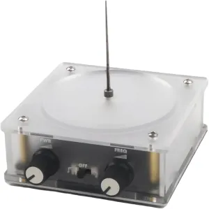 Music Tesla Coil Speaker,Bluetooth Mini Tesla Coil, Touchable Artificial Lightning Spark Gap Arc Generator, Wireless Transmission Experiment Model, Science Teaching Lightning Toy(Transparent)