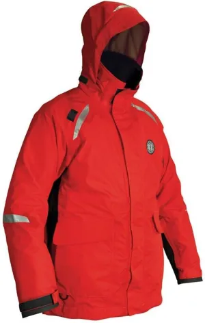 Mustang Survival - Catalyst Floatation Coat (Red-Black - L) - Harmonized approval (CAN and US), 10k waterproof, M-Tech Comfort System, underarm ventiliation zips, D-ring for engine kill switch
