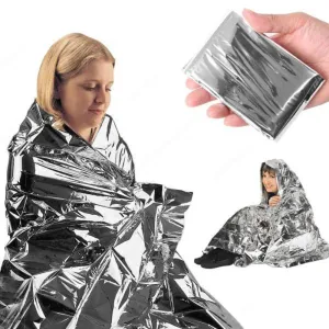 Mylar Emergency Blanket - Compact Thermal Survival Gear for Outdoor Adventures