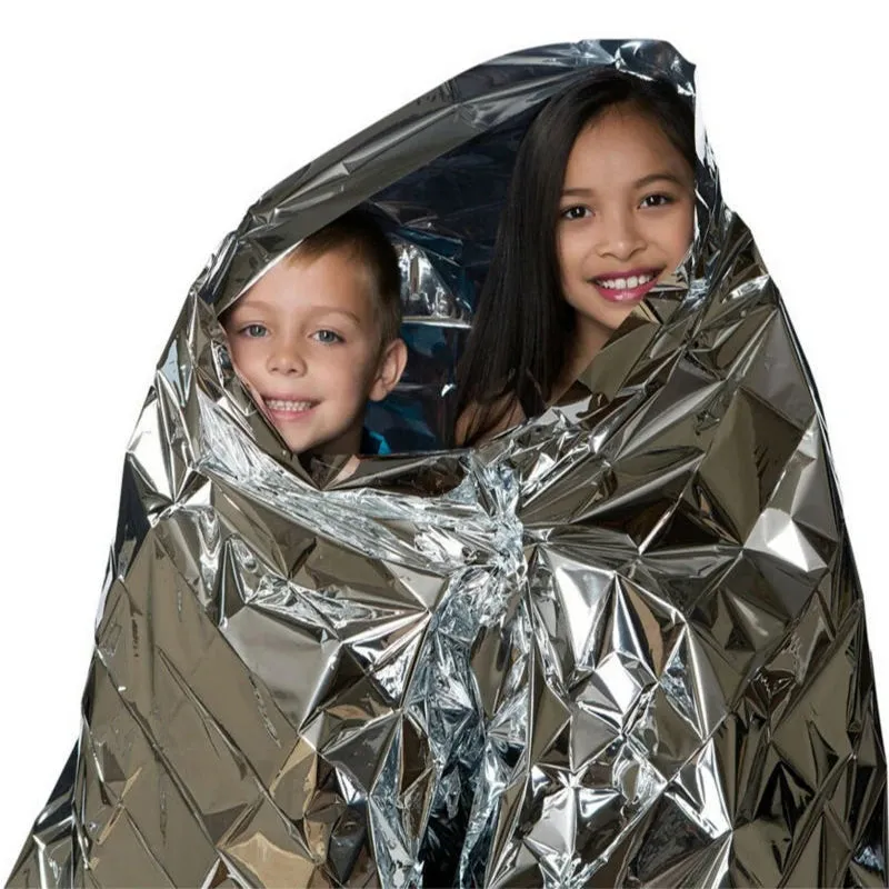 Mylar Emergency Blanket - Compact Thermal Survival Gear for Outdoor Adventures