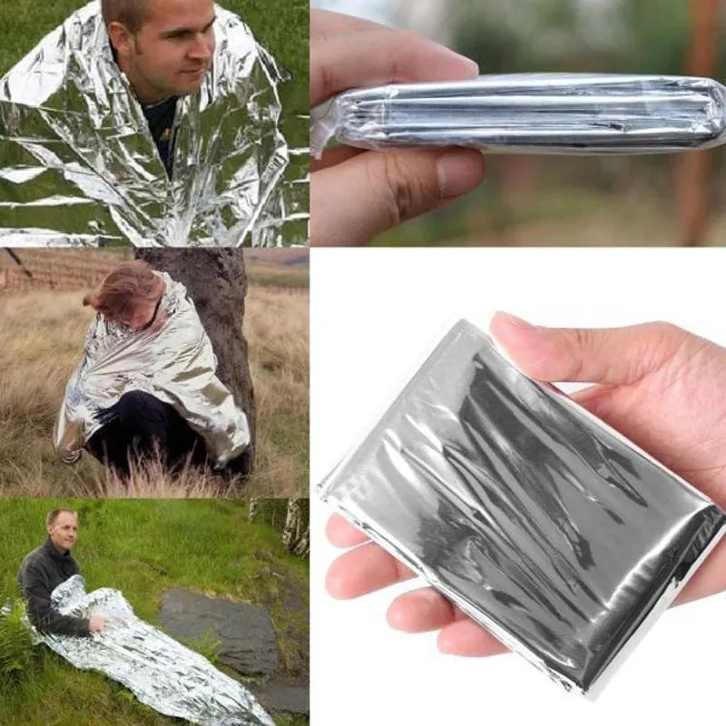 Mylar Emergency Blanket - Compact Thermal Survival Gear for Outdoor Adventures