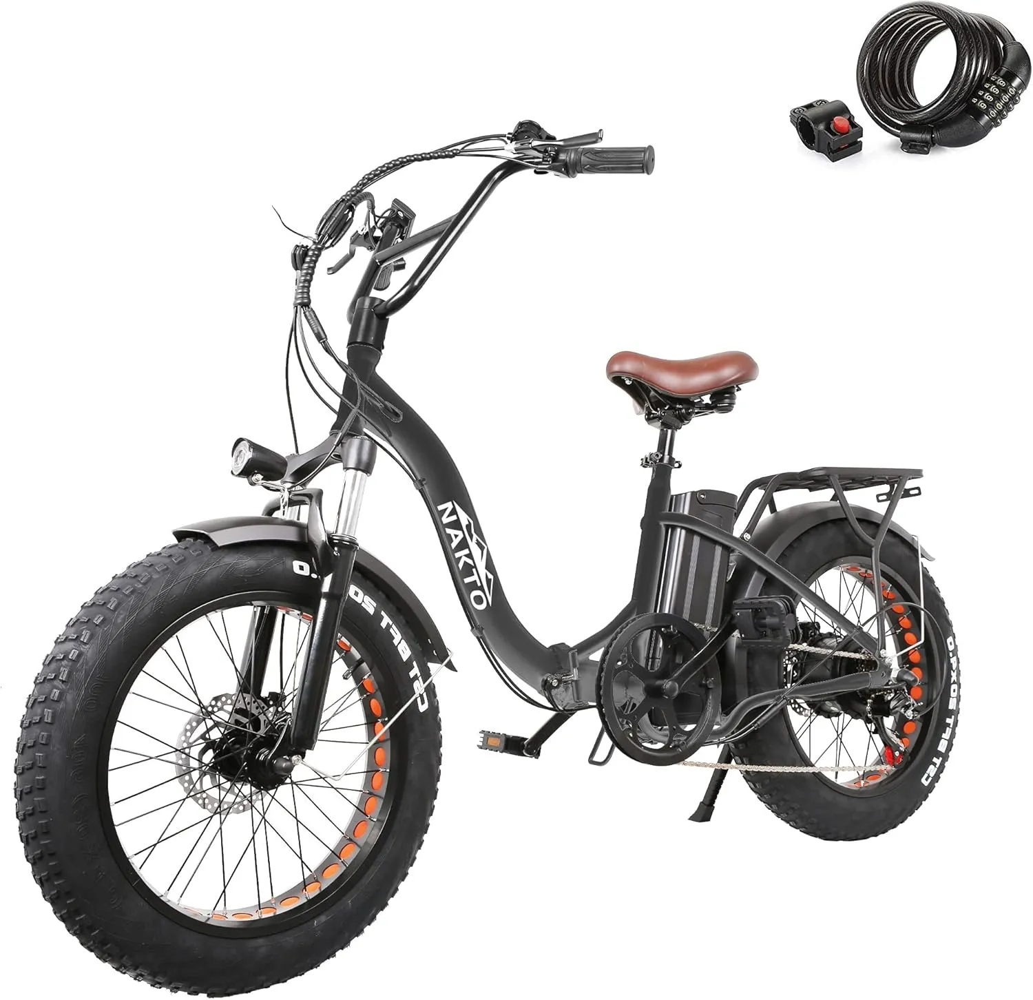 NAKTO Electric Bike 1000W Ebike 26'' Electric Bicycle, 35MPH Adults Electric Mountain Bike with Removable Battery