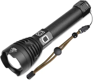 NAMINA 160000LM Most Powerful XHP90 LED Flashlight Brightest Zoom Torch P90 Type C USB (Updated Version)