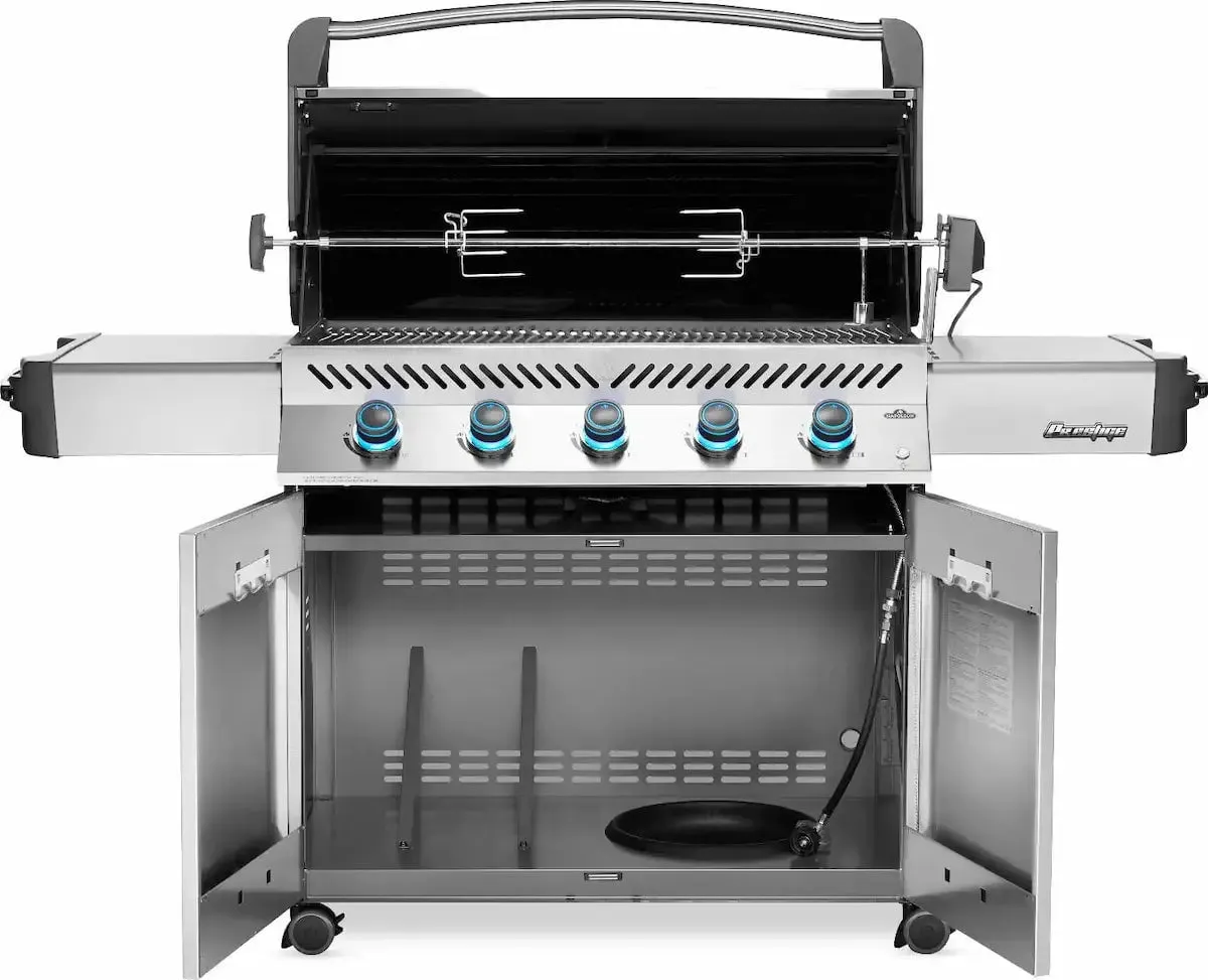 Napoleon Grills Prestige 665 Gas Grill on Cart, Stainless Steel