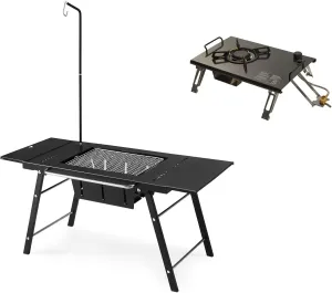Naturehike Portable IGT Table with Charcoal Grill & Gas Stove