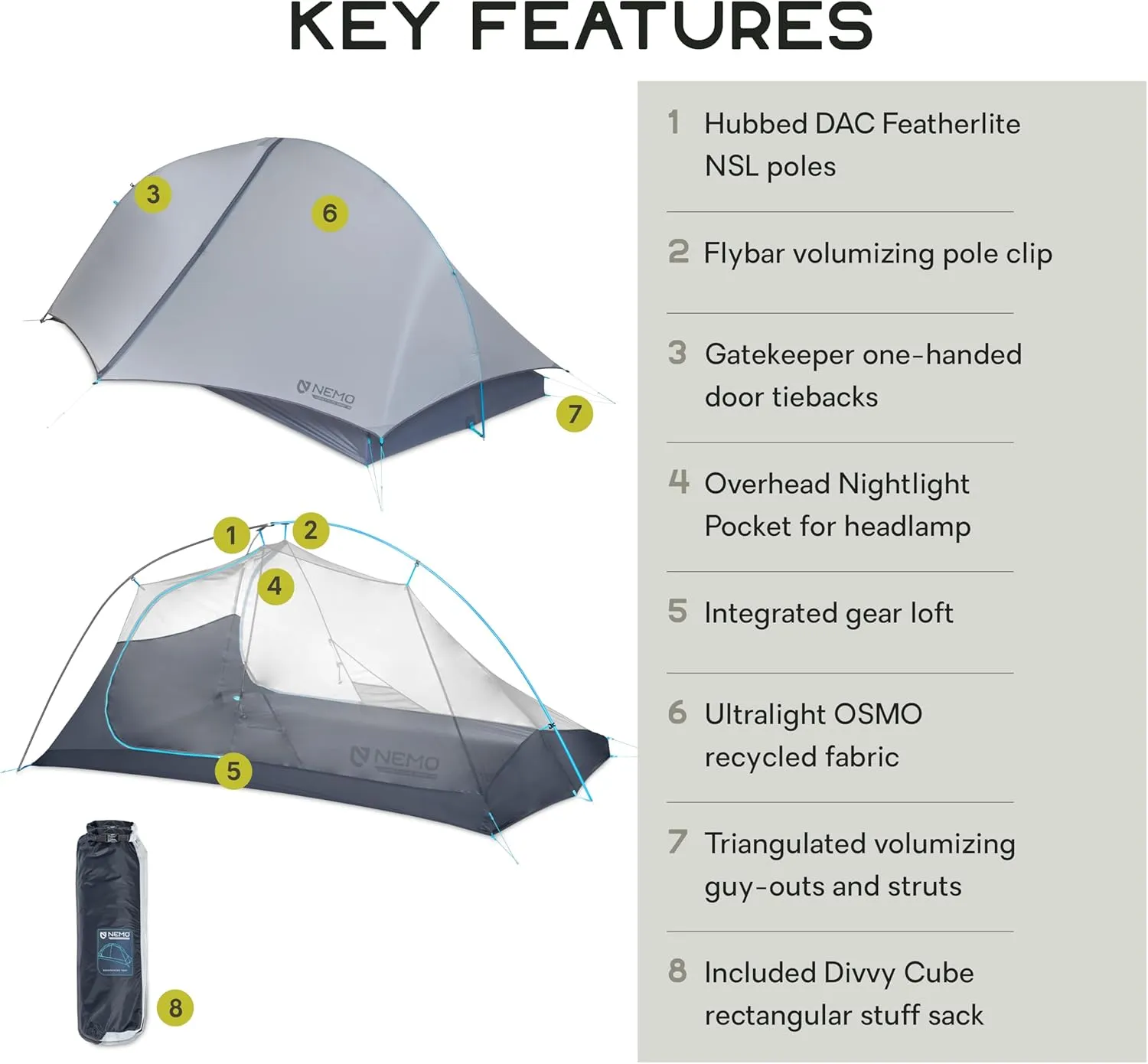 NEMO Equipment Hornet Elite OSMO Ultralight Backpacking Tent