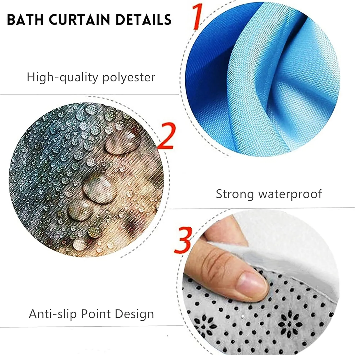 Nkzply 4 Pcs Blue Marble Shower Curtain Sets with Rugs Gold Bathroom Sets with Shower Curtain and Rugs Modern Abstract Grey Bathroom Accessories Decor Toilet Lid Cover and 12 Hooks