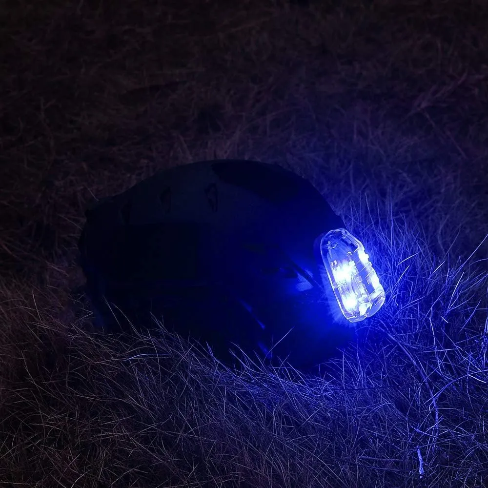 NOBUHIRO Tactical Helmet Signal Light Optional 4 Modes with Visible LED   IR Constant-on/Strobe, Waterproof Ladybird Survival Identification Lamp for Outdoor Sports