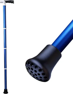 Nordic Walking Poles Telescopic Walking Lightweight T-Handle Hiking Stick Adjustable Dual-Purpose Hiking Poles for Women and Men(Blue,38~105cm)