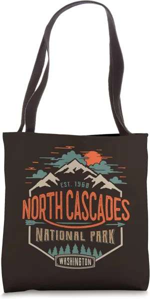 North Cascades National Park, Vintage Look Tote Bag
