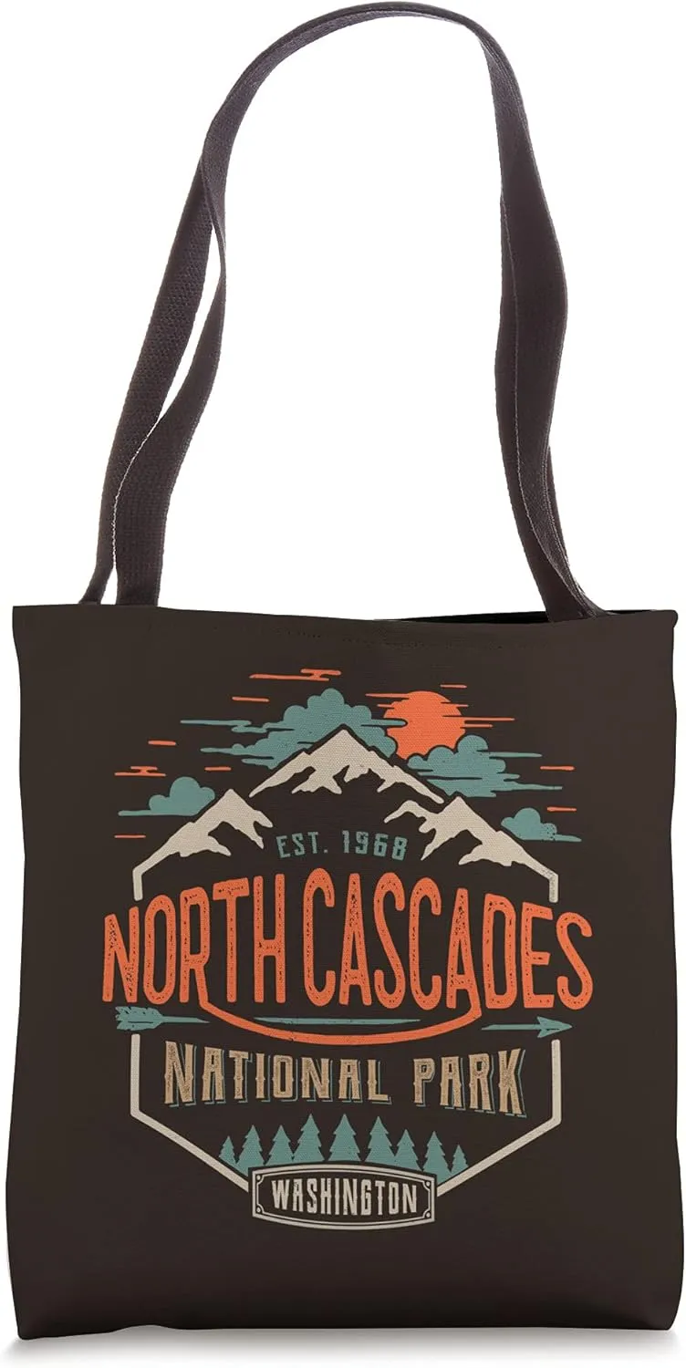 North Cascades National Park, Vintage Look Tote Bag