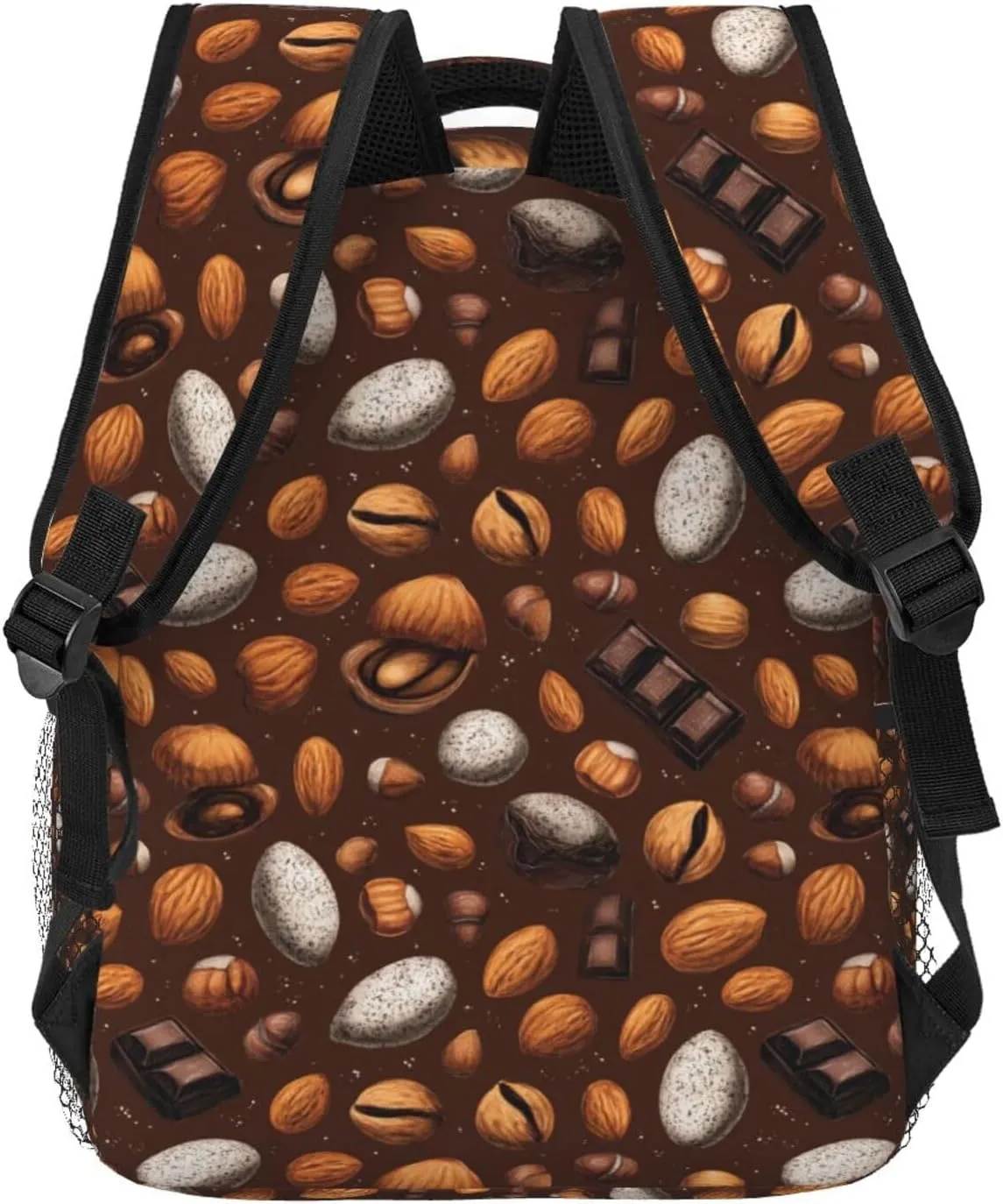 Nuts, Chocolate Portable Backpack For Trekking Office Women/Female