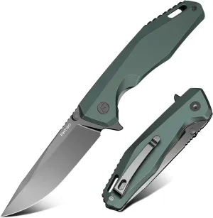 Odyssey Pocket Knife, 3.22" Folding knife with Premium 14C28N Blade, Aluminum Alloy Handle, Small EDC Knife with Pocket Clip for Men Women, Sharp Outdoor Camping Survival Hiking Knives