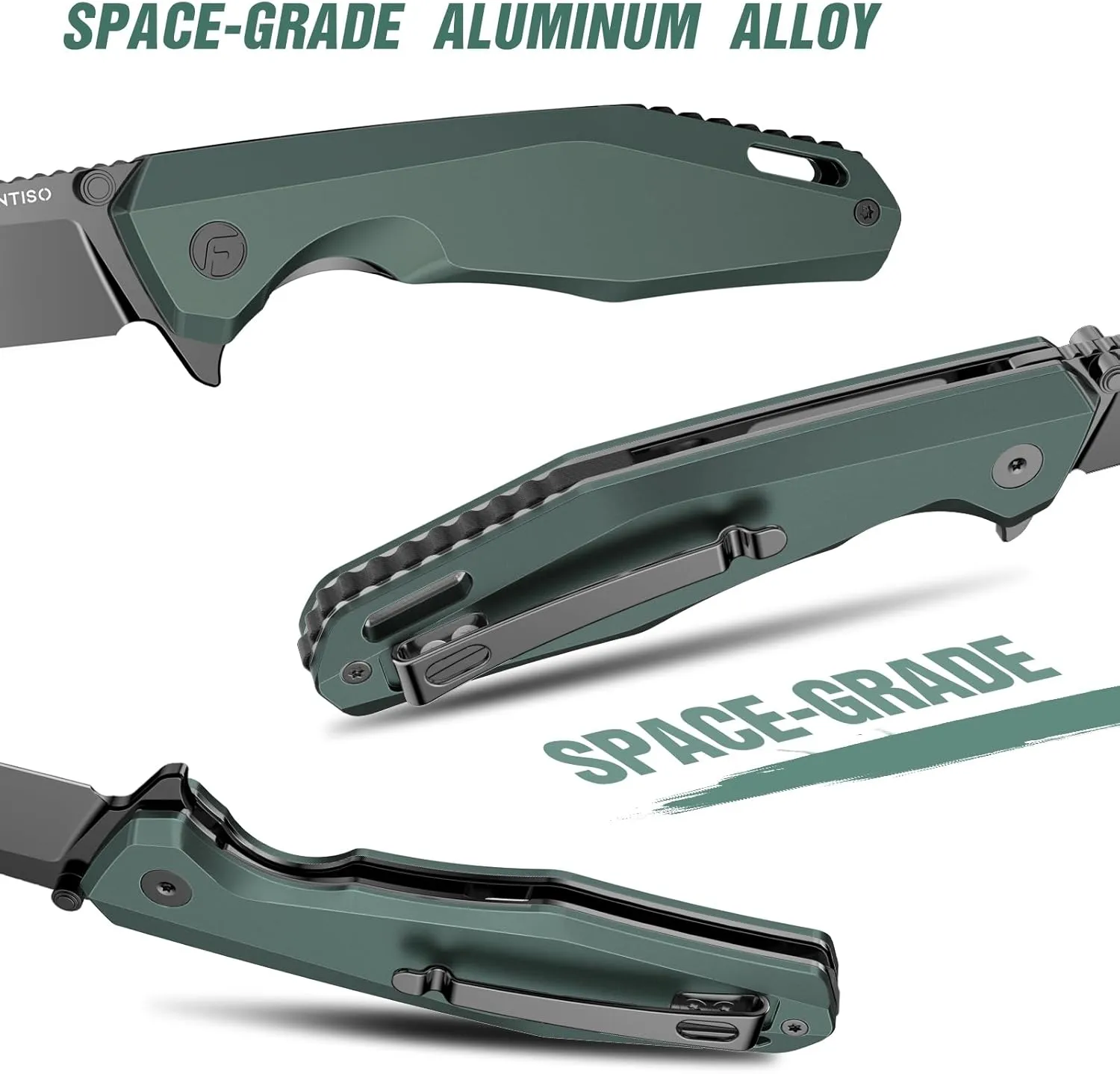 Odyssey Pocket Knife, 3.22" Folding knife with Premium 14C28N Blade, Aluminum Alloy Handle, Small EDC Knife with Pocket Clip for Men Women, Sharp Outdoor Camping Survival Hiking Knives