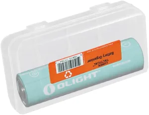 OLIGHT 186C35 Customized Rechargeable Battery for S30R II, S30R III, S2R II, Warrior Mini 2 & 3 Flashlight and H2R, Perun Headlamp, with LumenTac Battery Organizer