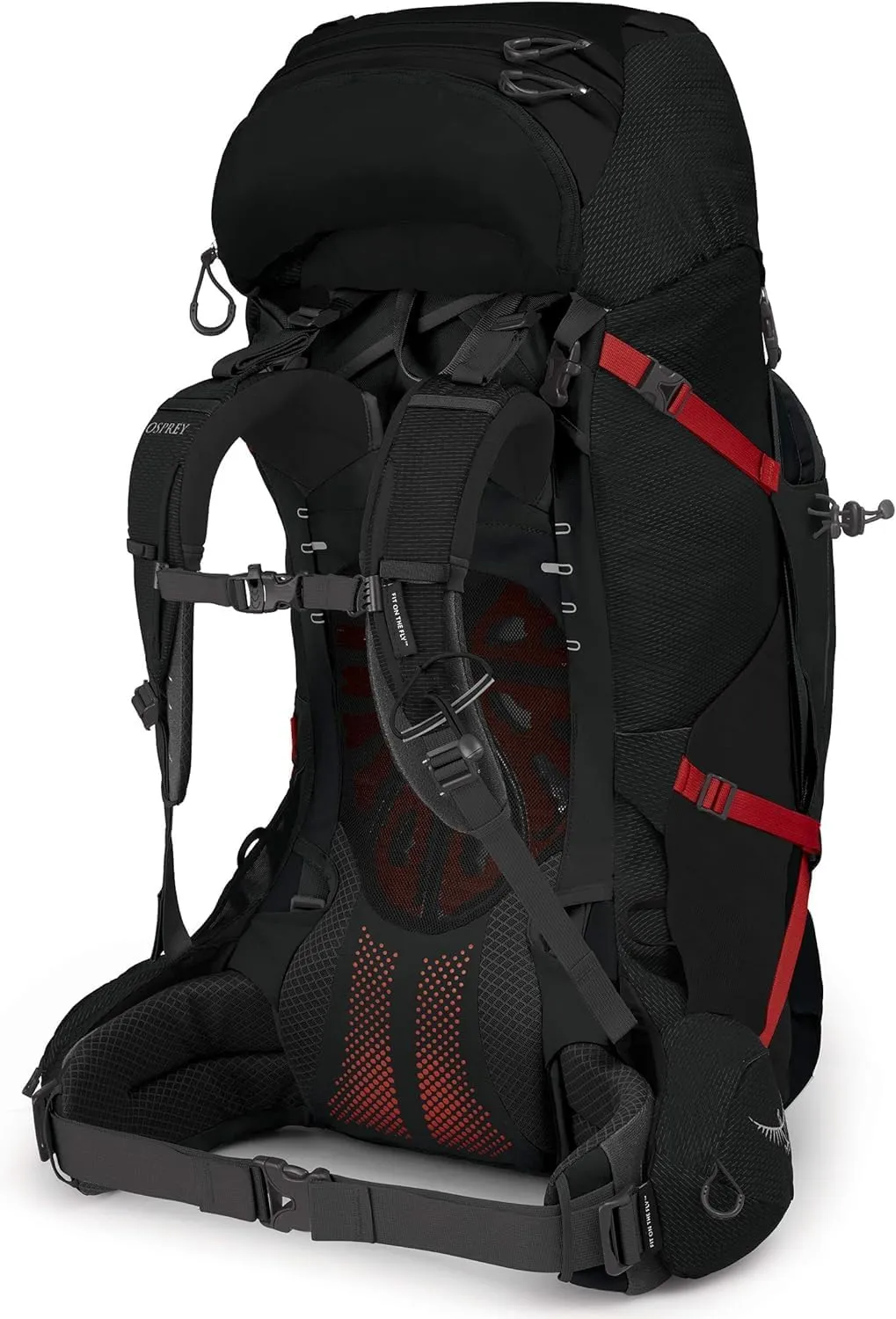 Osprey Aether Plus 70L Men's Backpacking Backpack, Black, S/M