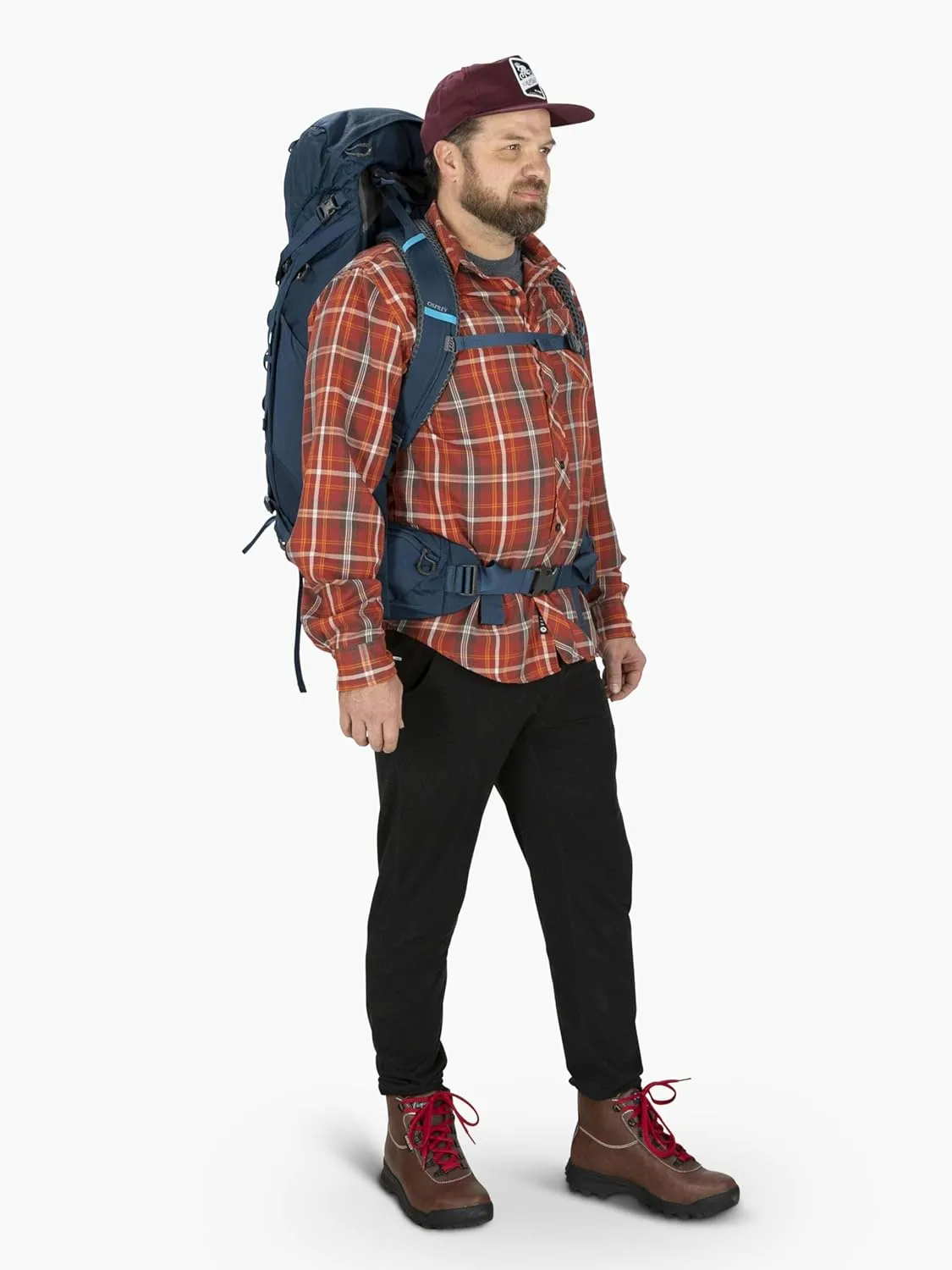 Osprey Kestrel 38L Men's Backpacking Backpack, Atlas Blue, S/M