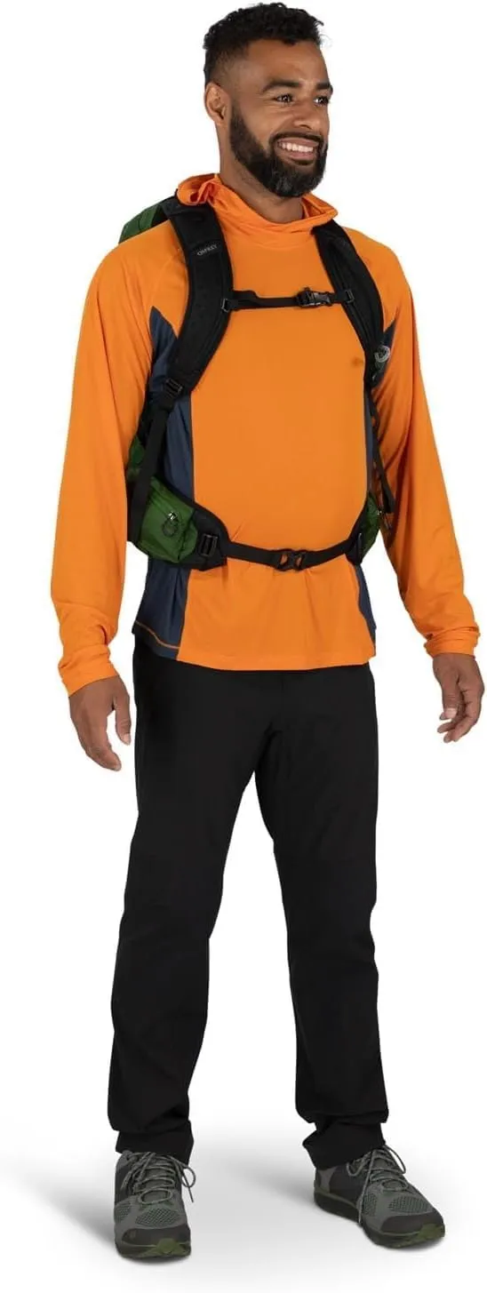 Osprey Talon 22L Men's Hiking Backpack with Hipbelt, Green Belt/Black, L/XL