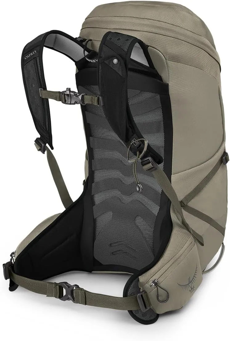 Osprey Talon 26L Men's Hiking Backpack with Hipbelt, Sawdust/Earl Grey, L/XL