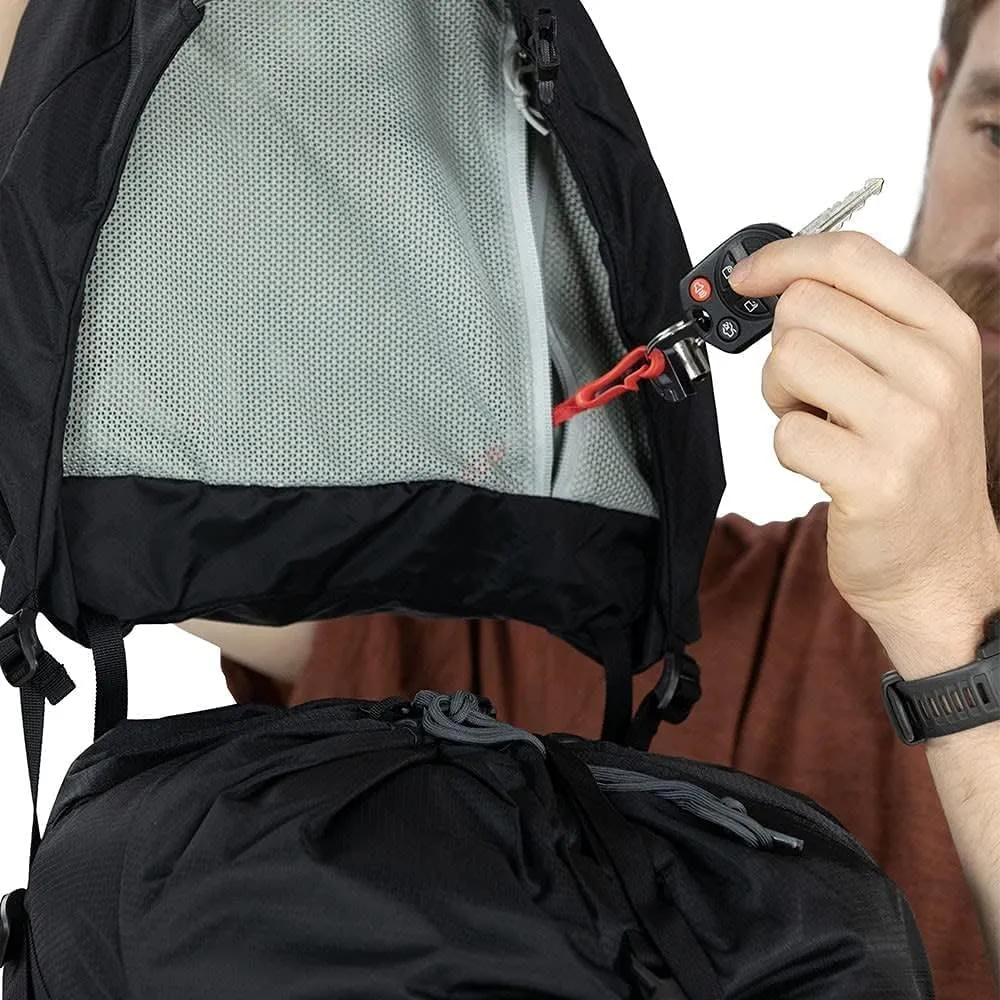 Osprey Talon 44L Men's Hiking Backpack with Hipbelt, Stealth Black, L/XL