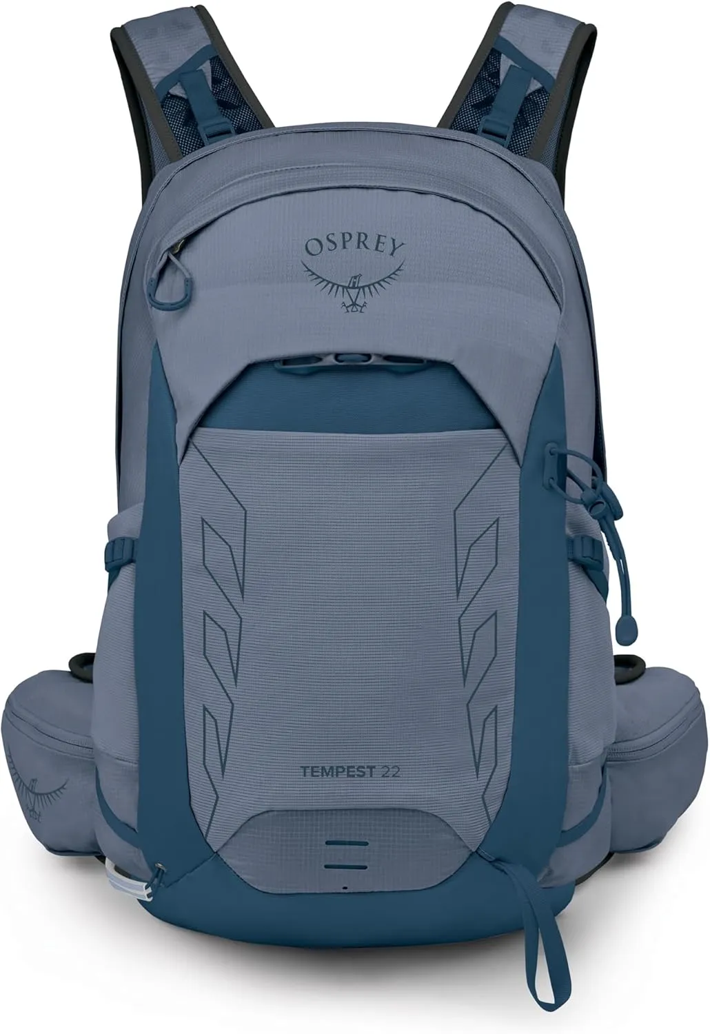 Osprey Tempest 22L Women's Lightweight Hiking Backpack with Hipbelt, Anchor Blue/Atlas, Extended Fit
