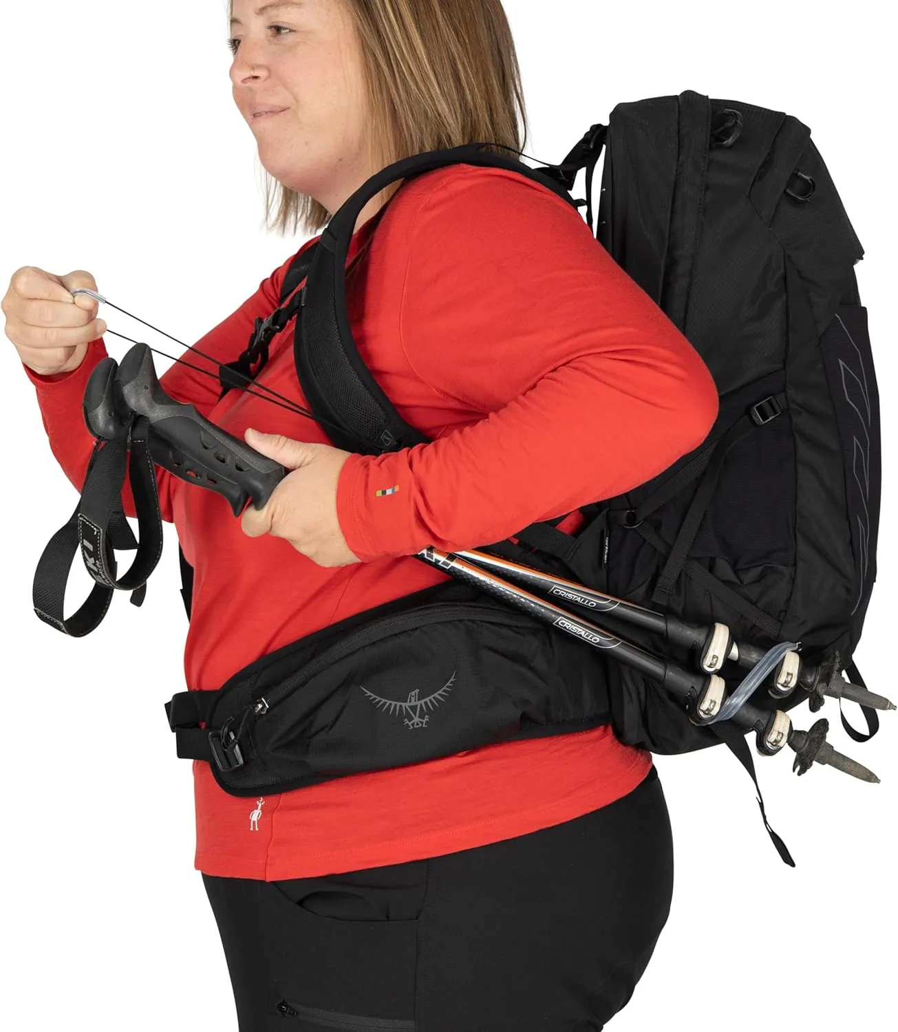 Osprey Tempest 22L Women's Lightweight Hiking Backpack with Hipbelt, Anchor Blue/Atlas, Extended Fit