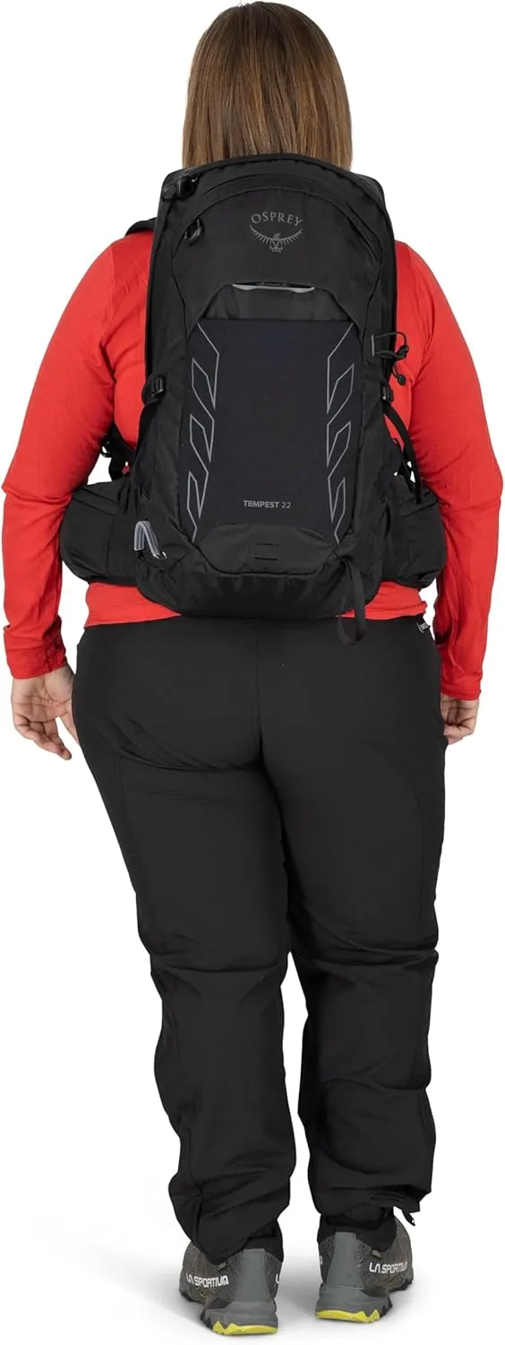 Osprey Tempest 22L Women's Lightweight Hiking Backpack with Hipbelt, Anchor Blue/Atlas, Extended Fit