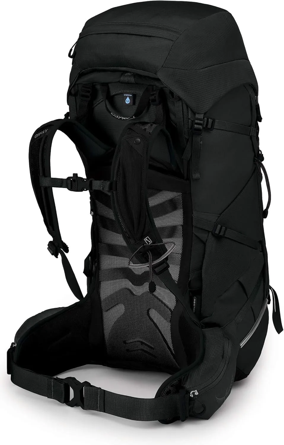 Osprey Tempest 40L Women's Hiking Backpack with Hipbelt, Stealth Black, WXS/S