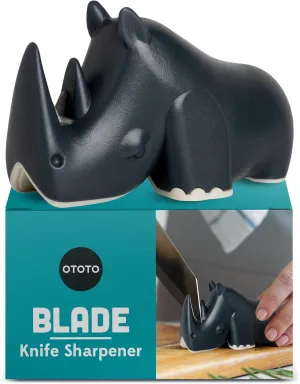OTOTO Blade Knife Sharpener - Keep Knife Sharper with the Best Knife Sharpener - Fun Kitchen Gadgets BPA-free & Dishwasher-Safe Kitchen Knife Sharpener - Compact