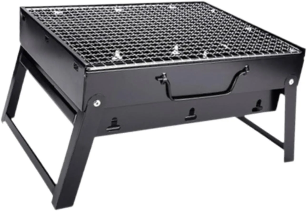 Outdoor Barbecue Grill Foldable Grill Professional Portable BBQ Grill Mini Cookware for Home Use Backyard Backpacking Picnic, L