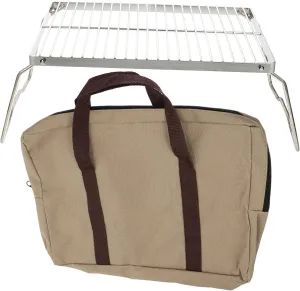 Outdoor Barbecue Grill Portable Folding Campfire Rack Stainless Steel Bbq Space-saving Design Easy to Carry