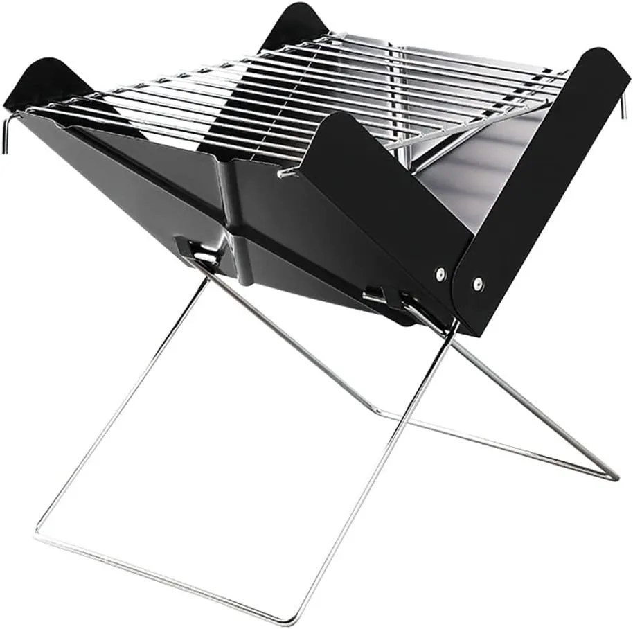 Outdoor Barbecue Oven Camping Folding Barbecue Grill Portable Charcoal Barbecue Rack Grill