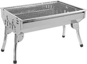 Outdoor Charcoal Stainless Steel Barbecue Rack Foldable Barbecue Stove Outdoor Barbecue Stove