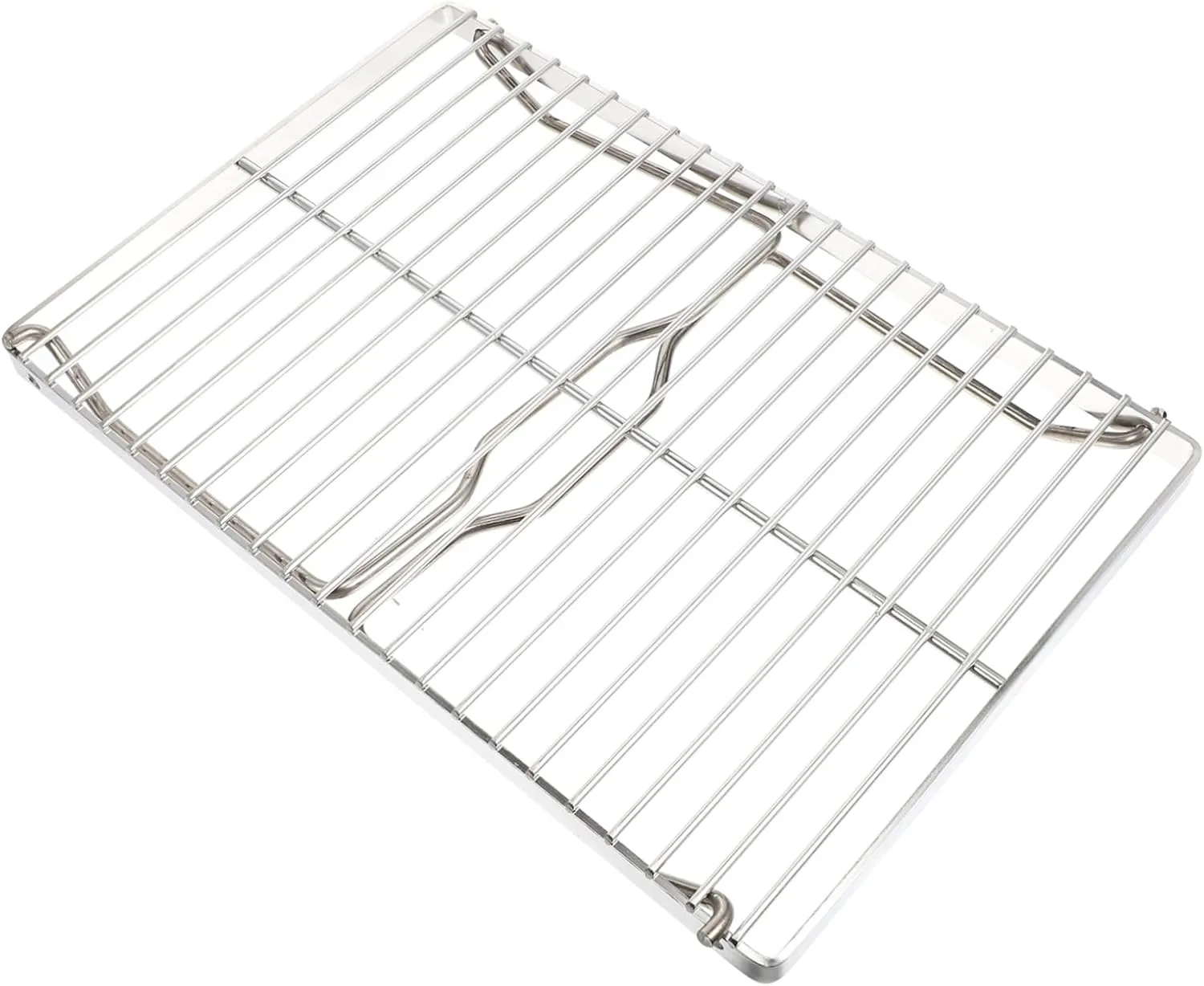 Outdoor Grill Rack Portable BBQ Folding Design Stainless Steel Ideal for Camping and Picnics
