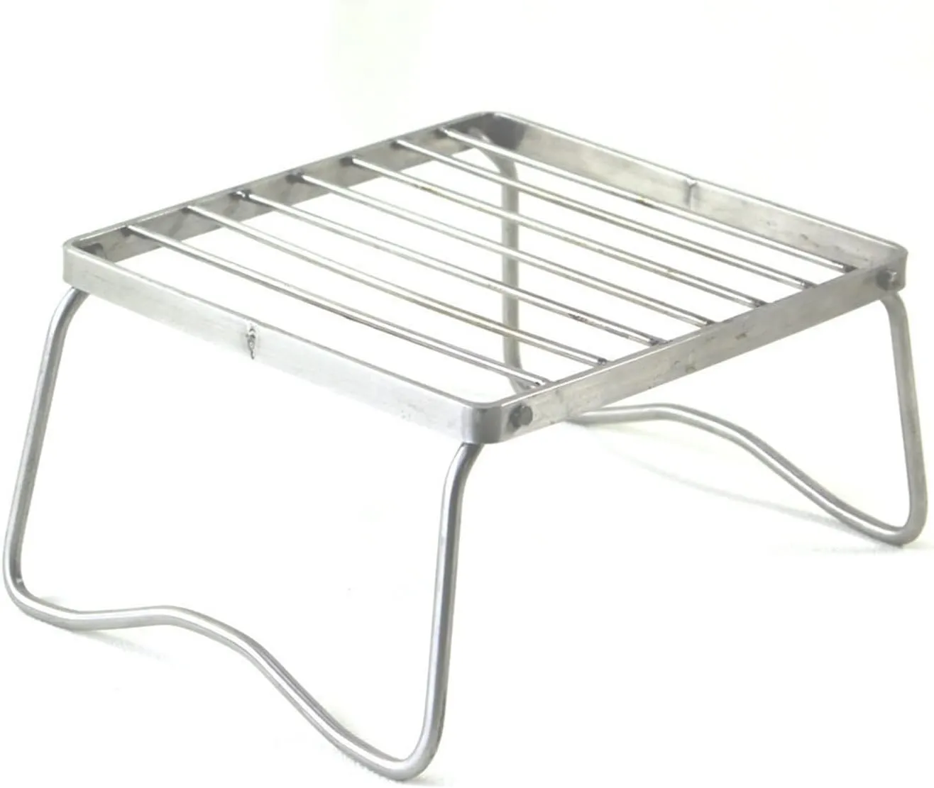 Outdoor Mini Grill Stainless Steel Stove Holder Outdoor Portable Folding Grill(17 * 15.5 * 9.5CM)