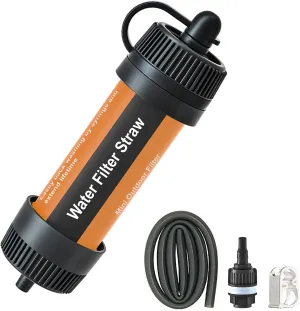 Outdoor Water Filter Straw Water Filtration Straw Water Filter for Outdoor Survival Water Filter Straw Water Purifier Water Filter Straw for Outdoor Survival Gear Water Filter Straw Outdoor