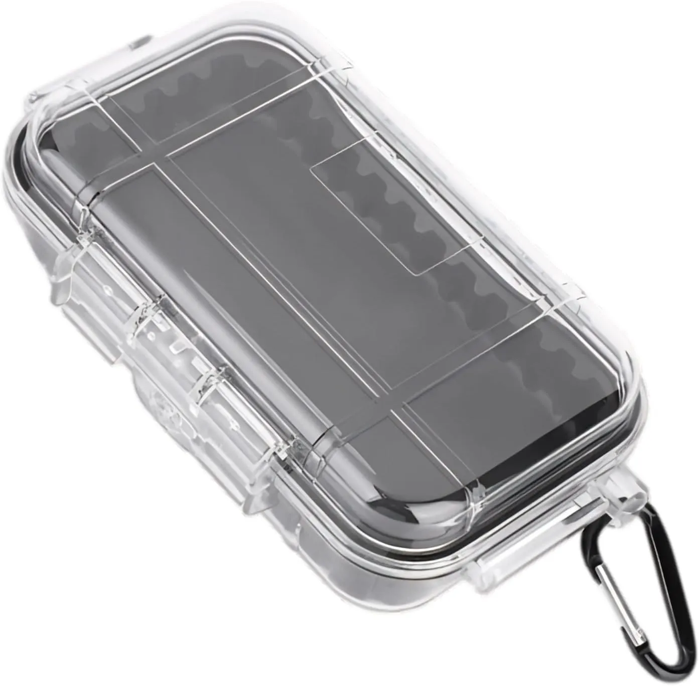 Outdoor Water Proof Storage Case, Outdoor Shockproof Survival Box with Inner Detachable Rubber Pad, ABS Airtight Outdoor Carry Box Container Portable, for Camping Outdoor Activity
