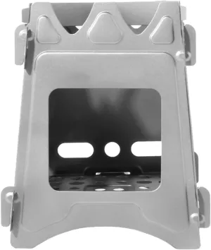Outdoor Wood Stove, Light and Easy to Carry,Stainless Steel Wood Burning Stove,with Storage Bag, Windproof Anti-Slip,for Camping, Hiking, Backpack, Picnic and BBQ (Size : Small)