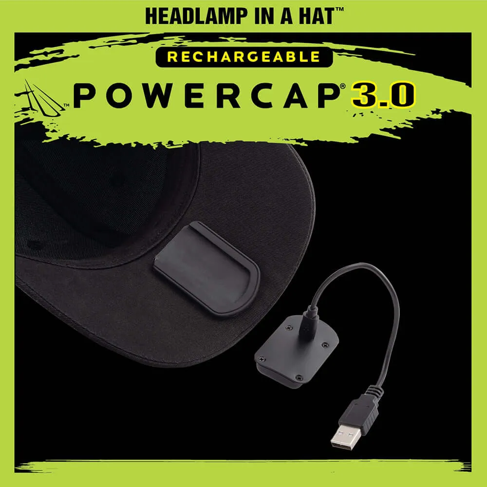 Panther Vision POWERCAP 3.0 Rechargeable LED Lighted Headlamp Hats and IPX4 Rating - One Size